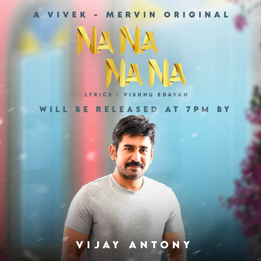 Thank you <a href="/vijayantony/">vijayantony</a> sir for launching our next single #NaNaNaNa .

<a href="/iamviveksiva/">Vivek Siva</a> <a href="/VishnuEdavan1/">Vishnu Edavan</a> <a href="/ImHharan/">Hari Haran</a> <a href="/apsar25/">Apsar R</a> <a href="/shervinvinu/">Shervin Ebenezer</a> <a href="/divomovies/">Divo</a>