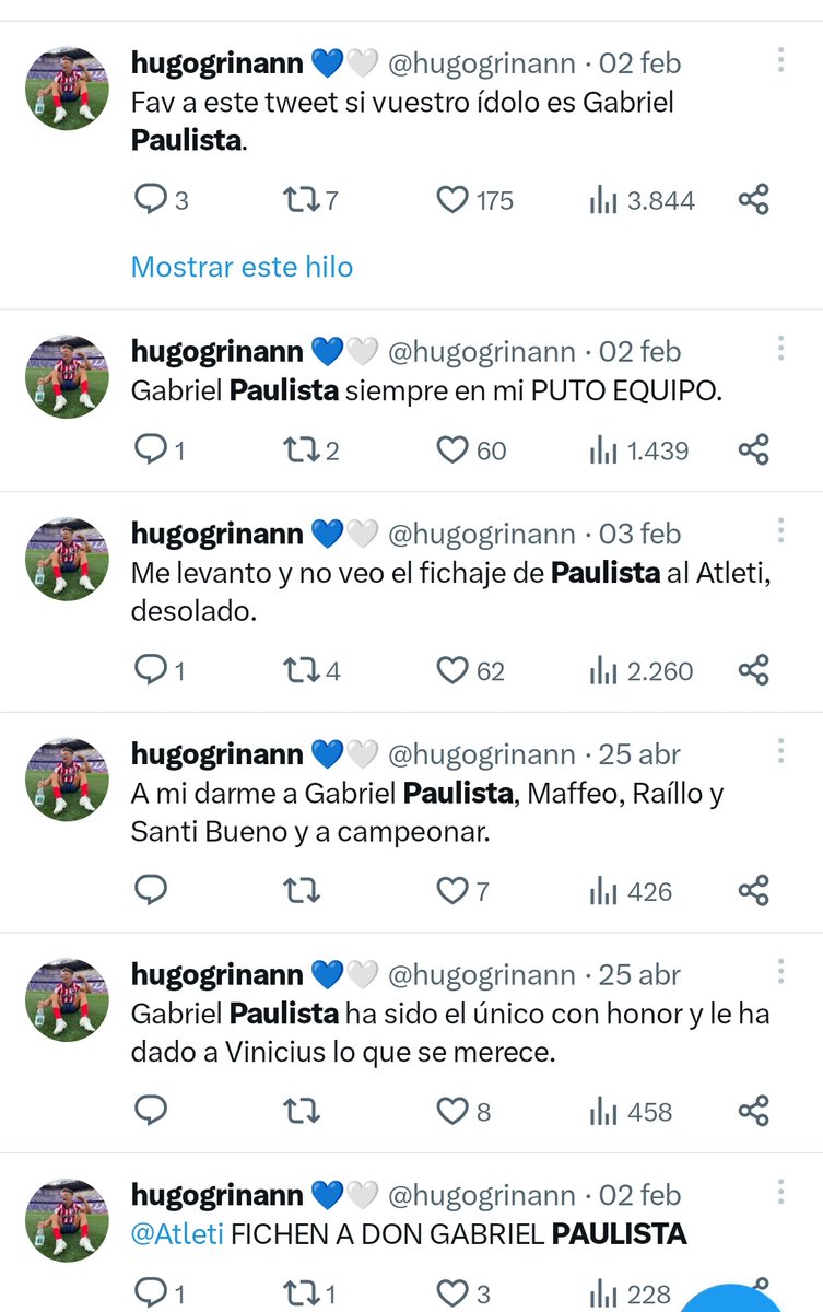 Pero este tipo de entradas no te parecían de "PADRE" y de "óreo sobre lienzo", como se desmonta rápido a un antimadrista...