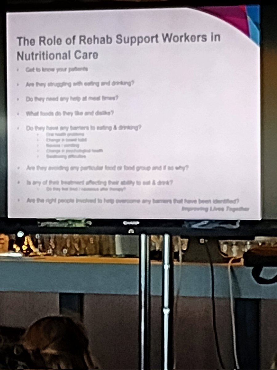 Better Nutrition, Better Rehab session. So important to consider and discuss nutrition during the rehab journey! Little chats, lead to big change. 
#supportworkerconferenceAmex
@sussexahps @AHPSussex @scft_ahp