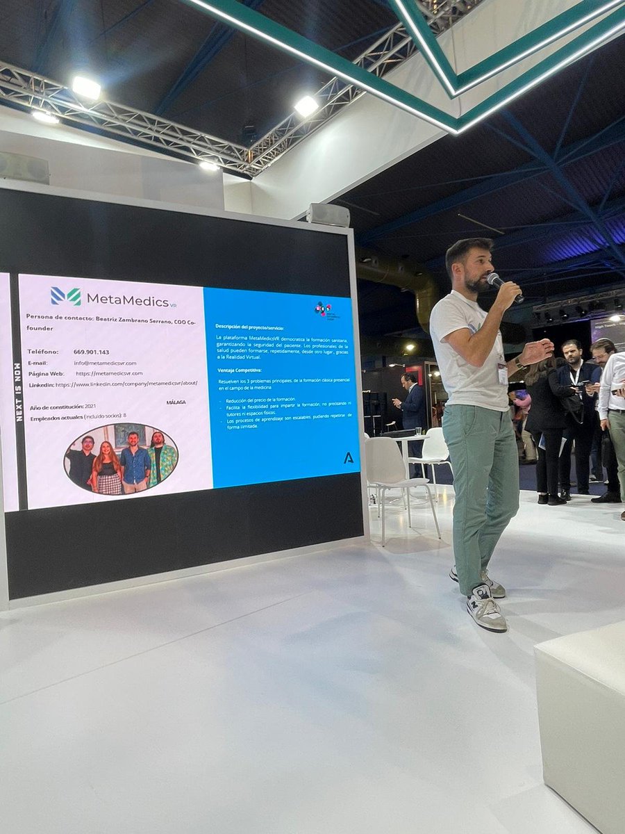 aemprende's tweet photo. 💢 Segunda jornada #DES2023 @DES_show 📍 @Fycma #Málaga

🚀 Pitching Session 🚀 con #startups andaluzas @AndaluciaJunta ⤵️

🟢 @BeemeralES
🟡 #Fisia
🟢 @inthesk_es
🟡 #MetaMedicsVR

🗣️ Conduce nuestra directora, @rosasiles y #EquipoEmprende @cademalaga.

#EmprendeAND https://t.co/slo9BEvwWS