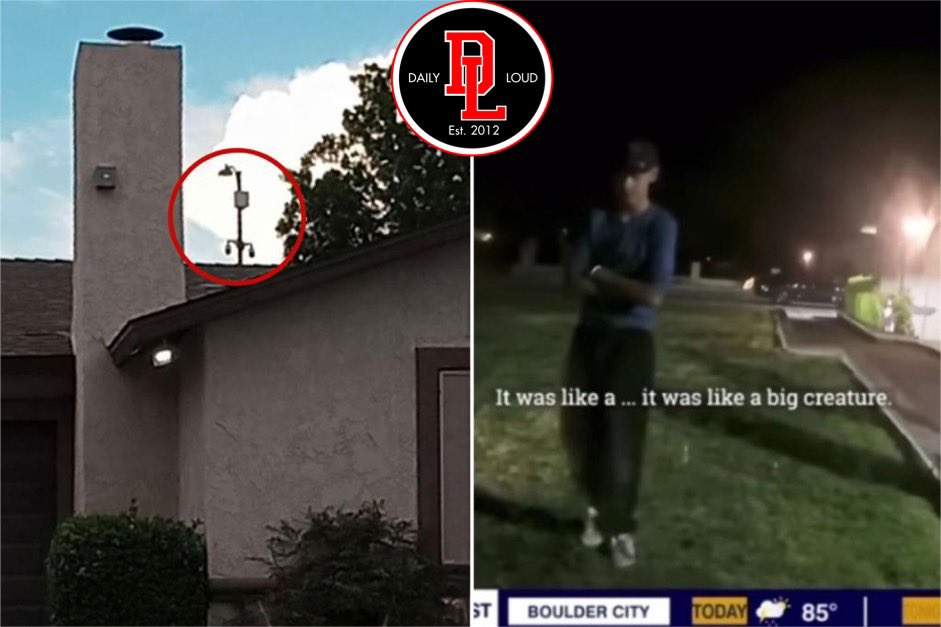 DailyLoud's tweet photo. Las Vegas UFO mystery get more weird as cops install cameras at home where residents reported seeing “aliens” https://t.co/MHzyS0a5J2