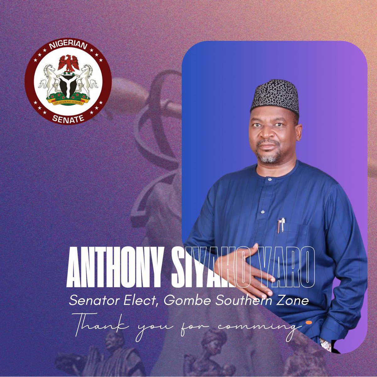 I sincerely want to take this opportunity to express my gratitude to God, each and every one of you who took the time to wish me well, whether it was through prayer or by coming to the inauguration yesterday. May God generously reward you all.
The journey begins -ASY