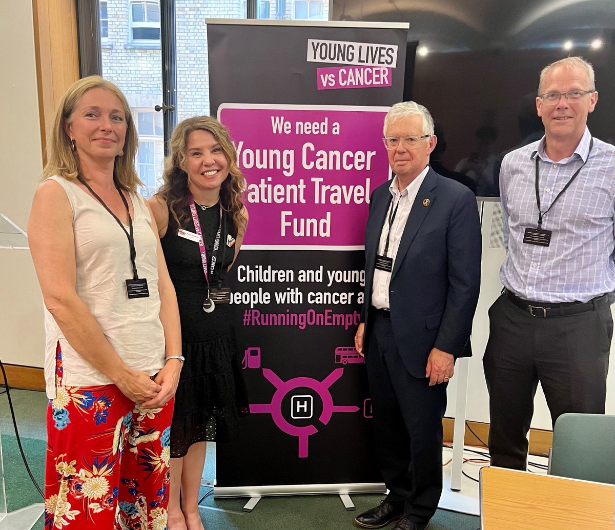 Last night Richard Ashton and Petra Maxwell were delighted to attend the launch of Young Lives vs Cancer's campaign for better financial support for the travel costs of young cancer patients. Sign the petition to show your support buff.ly/42Gv2Ar #RunningOnEmpty