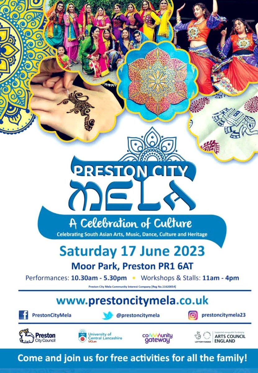 Preston_DVS's tweet photo. We are so excited to be at Preston City Mela tomorrow! Hope to see you there!
#prestonmela #pdvs https://t.co/I8f2mJ0sBk