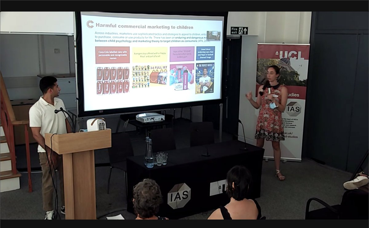 cap2030org's tweet photo. Catch @cap2030org's @srivatsanr98   and @Maria_Soraghan's  insightful presentation on "Unravelling Complexities of Harmful Marketing to Children" at the ongoing @GrandChallenges  symposium! Join the online discussion happening right now🌐 https://t.co/y6J1THcAbM