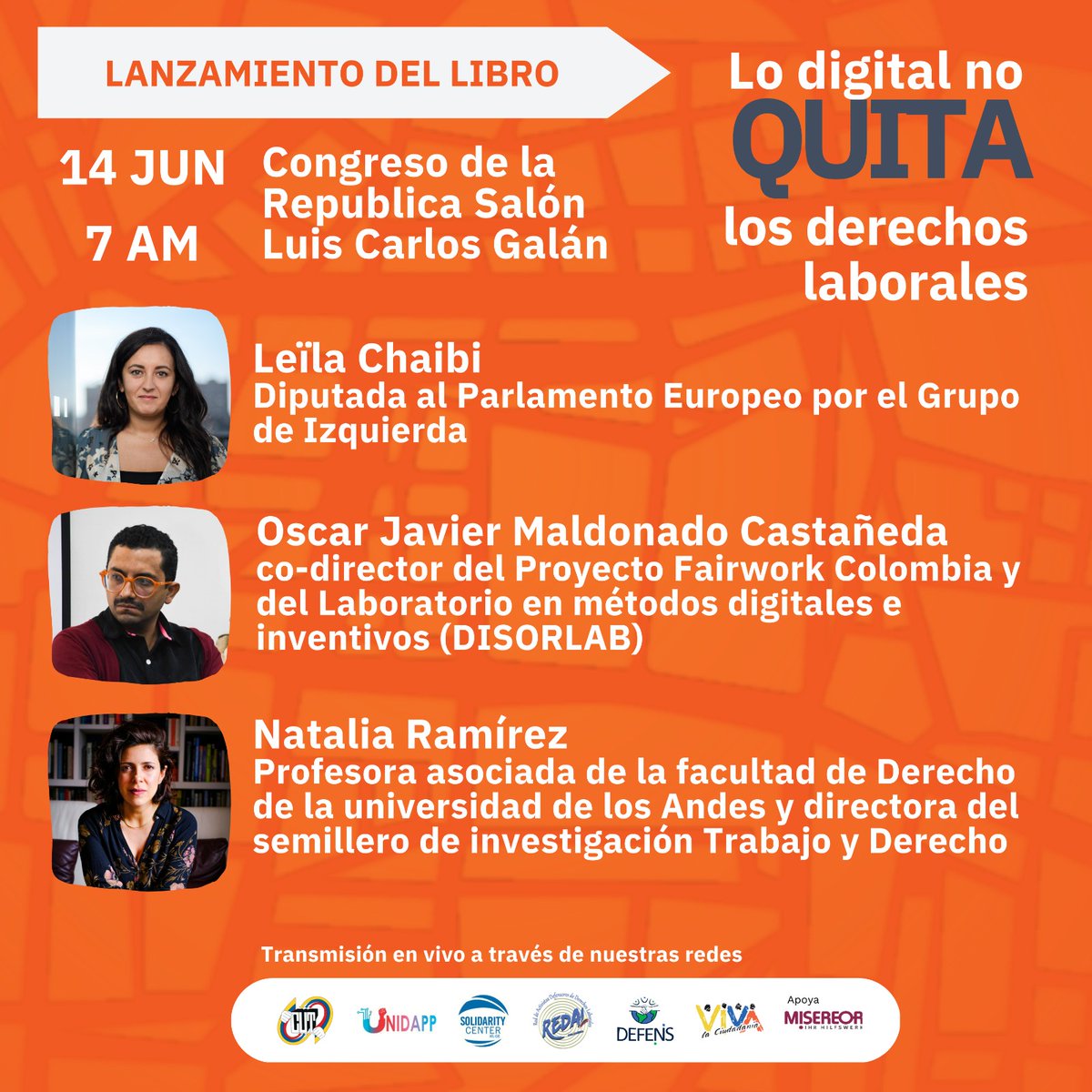 #EnMinutos lanzamiento del libro lo digital no QUITA los derechos laborales. 

La realidad del trabajo en plataformas digitales de reparto.