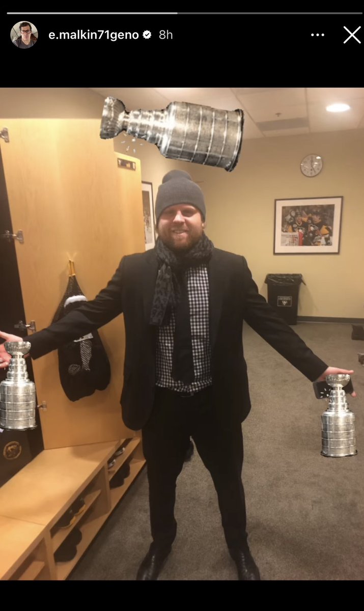 PensInsideScoop's tweet image. Please look at this work of art Geno posted on his Instagram story of Phil Kessel, three-time Stanley Cup Champion 😂😭