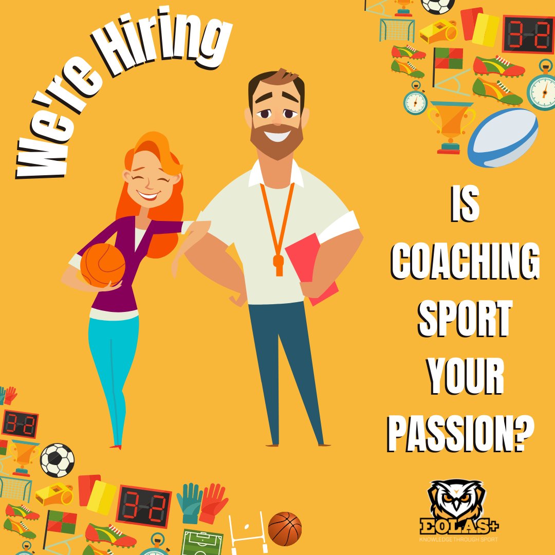 EOLASplus's tweet photo. 📣 Calling passionate sports enthusiasts! 🏀⚽️🎾

Coaches wanted at Eolas+ CIC! Join our team in Plymouth, Dorset, Salcombe &amp; Kingsbridge. Inspire, teach, and shape young minds through sports. £15/hr.
 Apply now! ✨👟🌟 #EolasPlusCIC #CoachWithPurpose https://t.co/nz3qjBmLpu