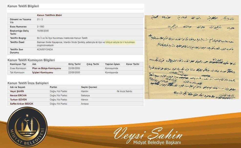 Birlikte Başardık Midyat!

Gelişen ve Büyüyen #Midyat’ı İl Olmaya Birlikte Hazırladık !

154 Yıl önce Vilayet olan Unesco Şehri Kadim Kentimiz Midyat’ın yeniden il olmasını istiyoruz.

#MidyatİlOlsunPlakamız82Olsun
#RecepTayyipErdoğan 
#VeysiŞahin
#MidyatİlOlsun