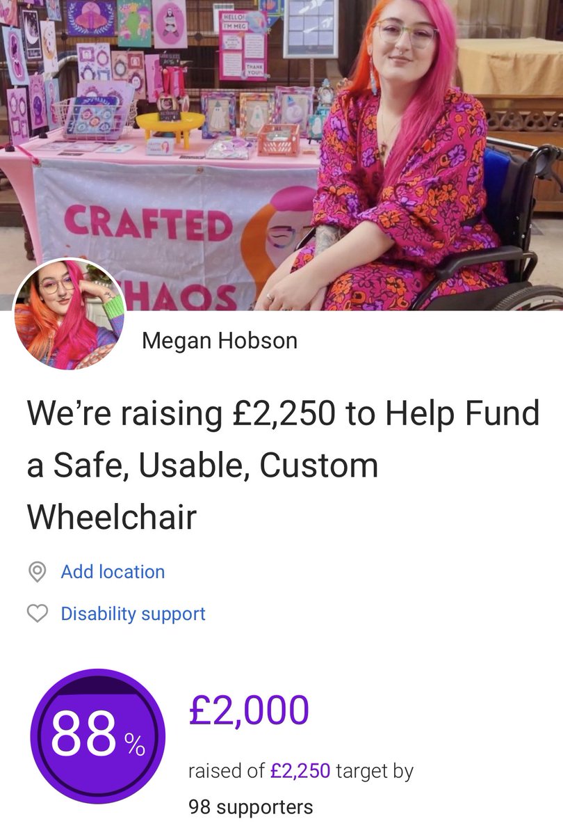 I’ve put down my deposit on my chair!!! So close to the full payment now I know I have an nhs voucher to be added. 8 weeks and I will have my perfect pink quickie argon wheelchair and my freedom 🥹 the weight off my shoulders rn is unreal. Wheeling down the aisle I come!!! 👰🏼‍♀️👩🏼‍🦽