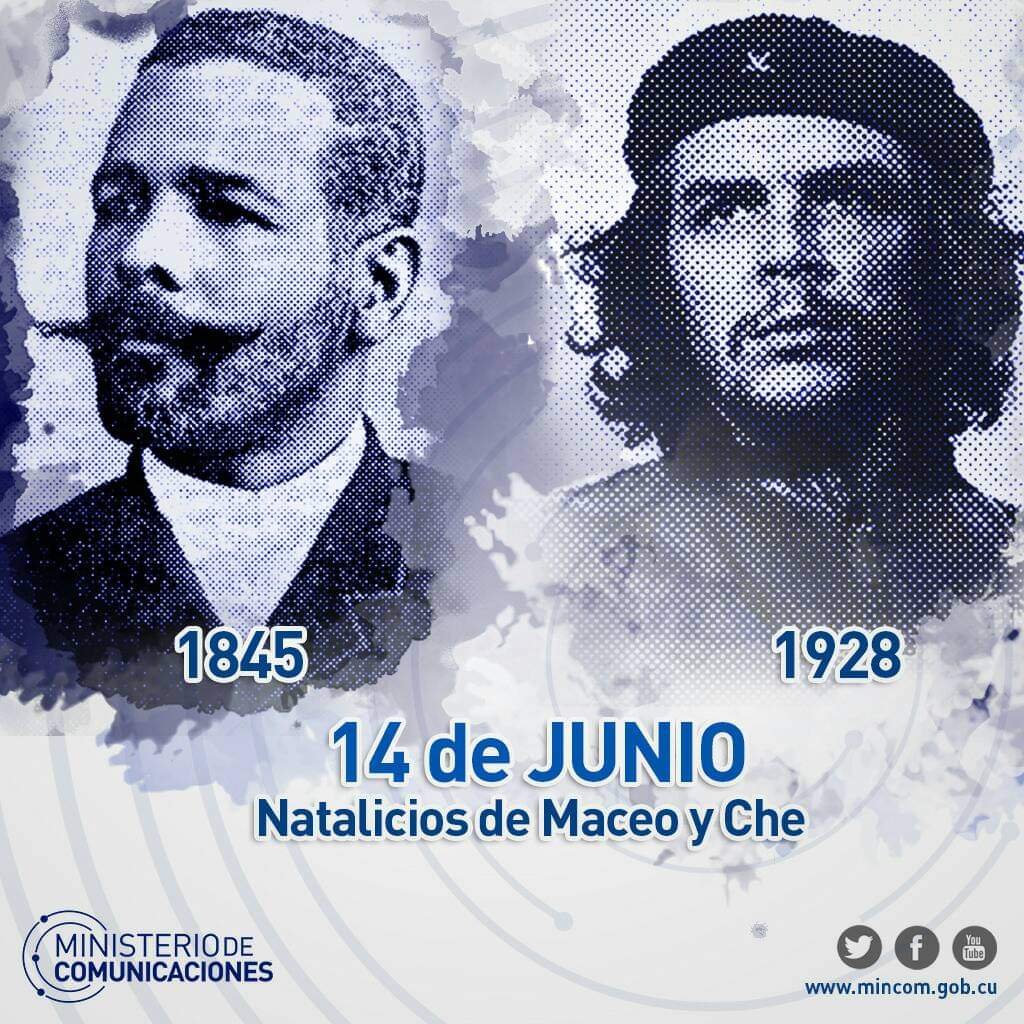 HolguinClub's tweet photo. Hoy la #HistoriaViva se viste de gala, y es que es el natalicio de dos grandes #MaceoChe. https://t.co/VYUHyZNQp9