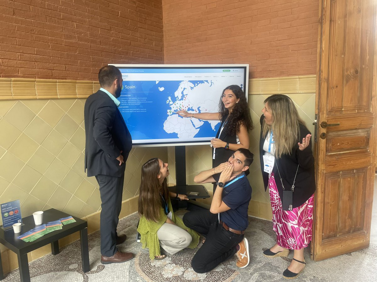 Visit our exhibition room and discover #UHCWatch the first online platform tracking progress on affordable access to health care in Europe and Central Asia! #WHOBarcelona #UHC