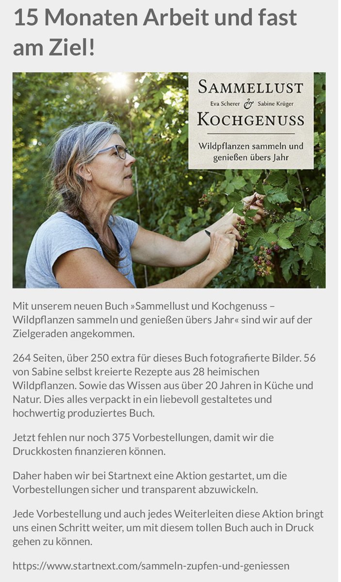 Macht mit ▶️ startnext.com/sammeln-zupfen… via <a href="/startnext/">startnext</a> was für ein Glück, unser crowdfunding wurde verlängert. @olivergiel verschickt fleißig wunderschöne Newsletter und die Zeitung möchte darüber berichten. Wir versuchen alles was uns möglich ist, unser Buch zu verwirklichen.