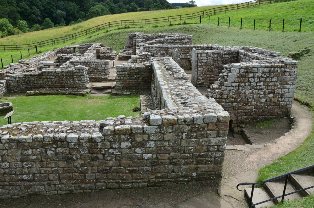 #InternationalBathDay - The Baths at Chesters Roman Fort (Cilurnum), located outside the fort close to the River North Tyne. They were uncovered in 1884–5 and are of Hadrianic date with many later additions and alterations. The baths of Chesters are considered the best-preserved
