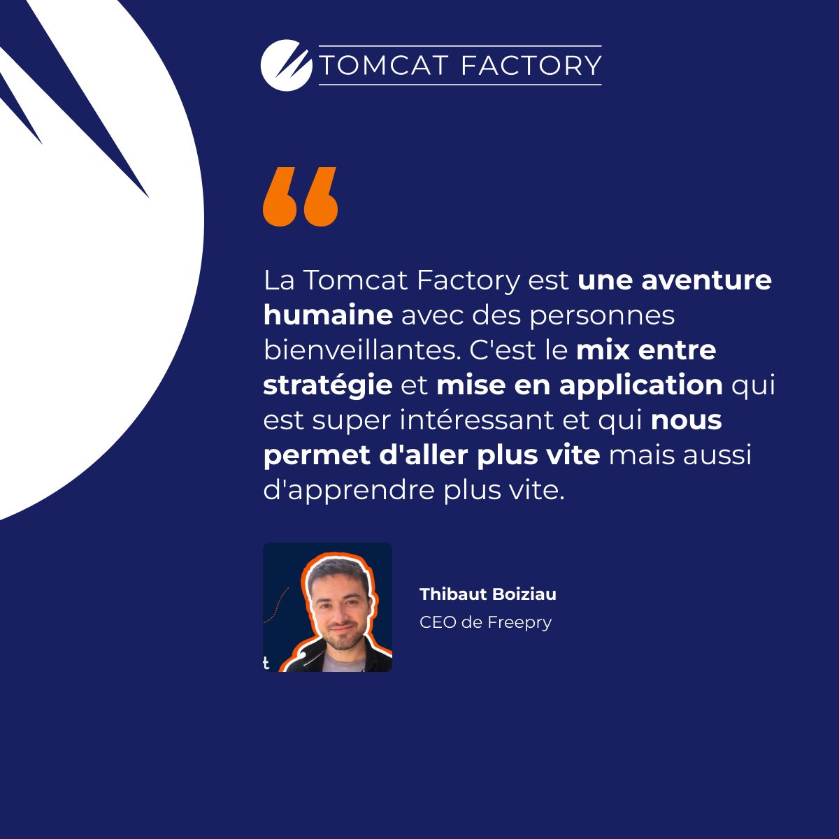 👋 Derniers jours pour rejoindre notre prochain batch du programme Apollo qui débute en septembre. bg7dm98xpb9.typeform.com/apollo 

Vous hésitez à intégrer le programme ? Découvrez le témoignage d'entrepreneurs passés par la Tomcat Factory. 🫶