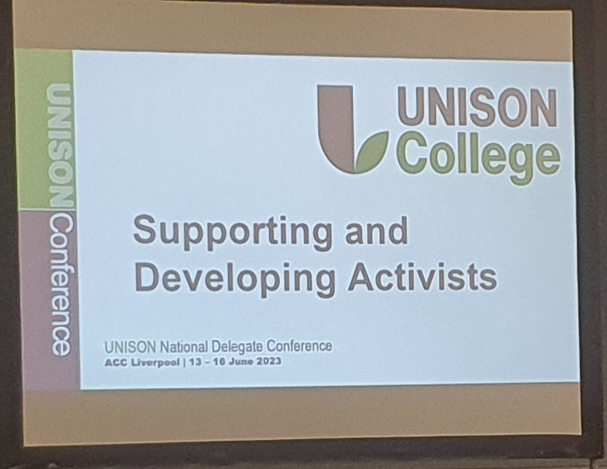 Day 2 of #undc23 in Liverpool. Composite on Care and other motions regarding the industry discussed this morning on the conference floor. Attending the @unisonlearning fringe meeting over lunchtime.