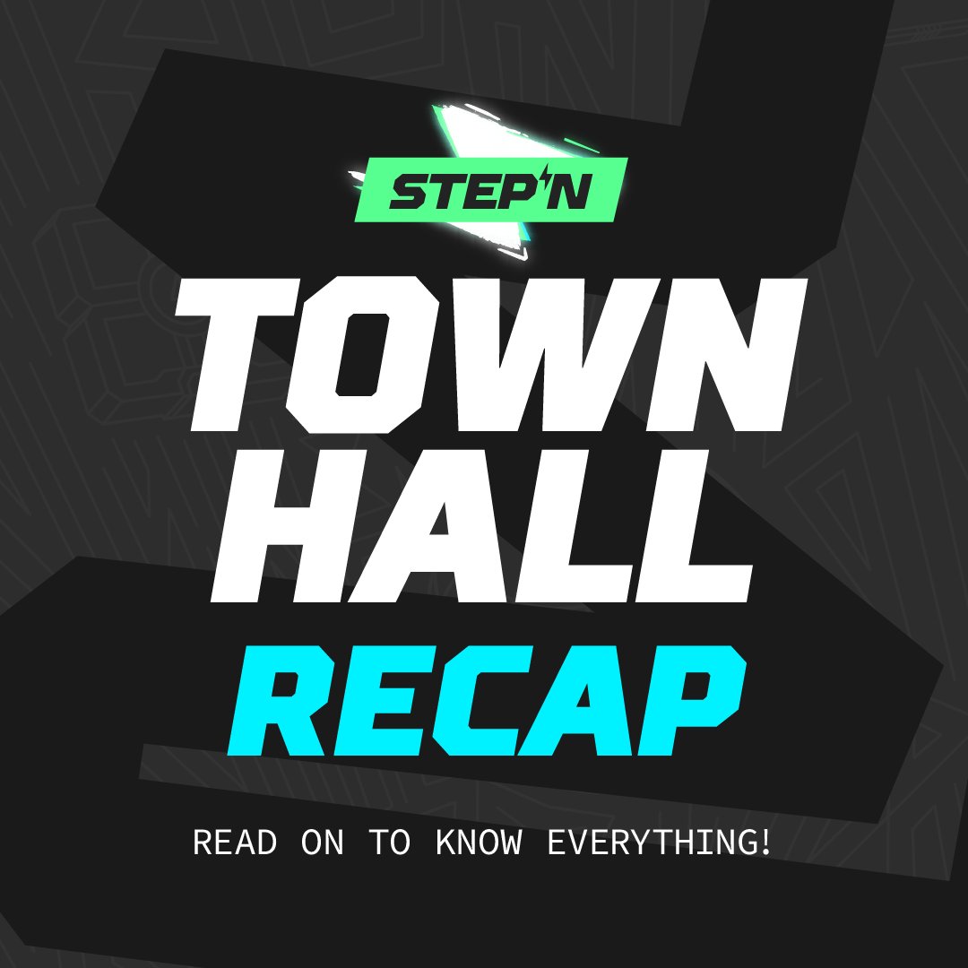 #STEPN TownHall Recap [June] 🏛️

🔸Apple Pay
🔸Previous Collab
🔸Seoul Meta Week
🔸Rainbow Plus
🔸New Badge 
🔸Dynamic Mint Adjustments
🔸NFT PFP integration into STEPN
🔸Security Upgrade 
🔸Apple Music Integration
🔸GNT update: v3

👇1/17