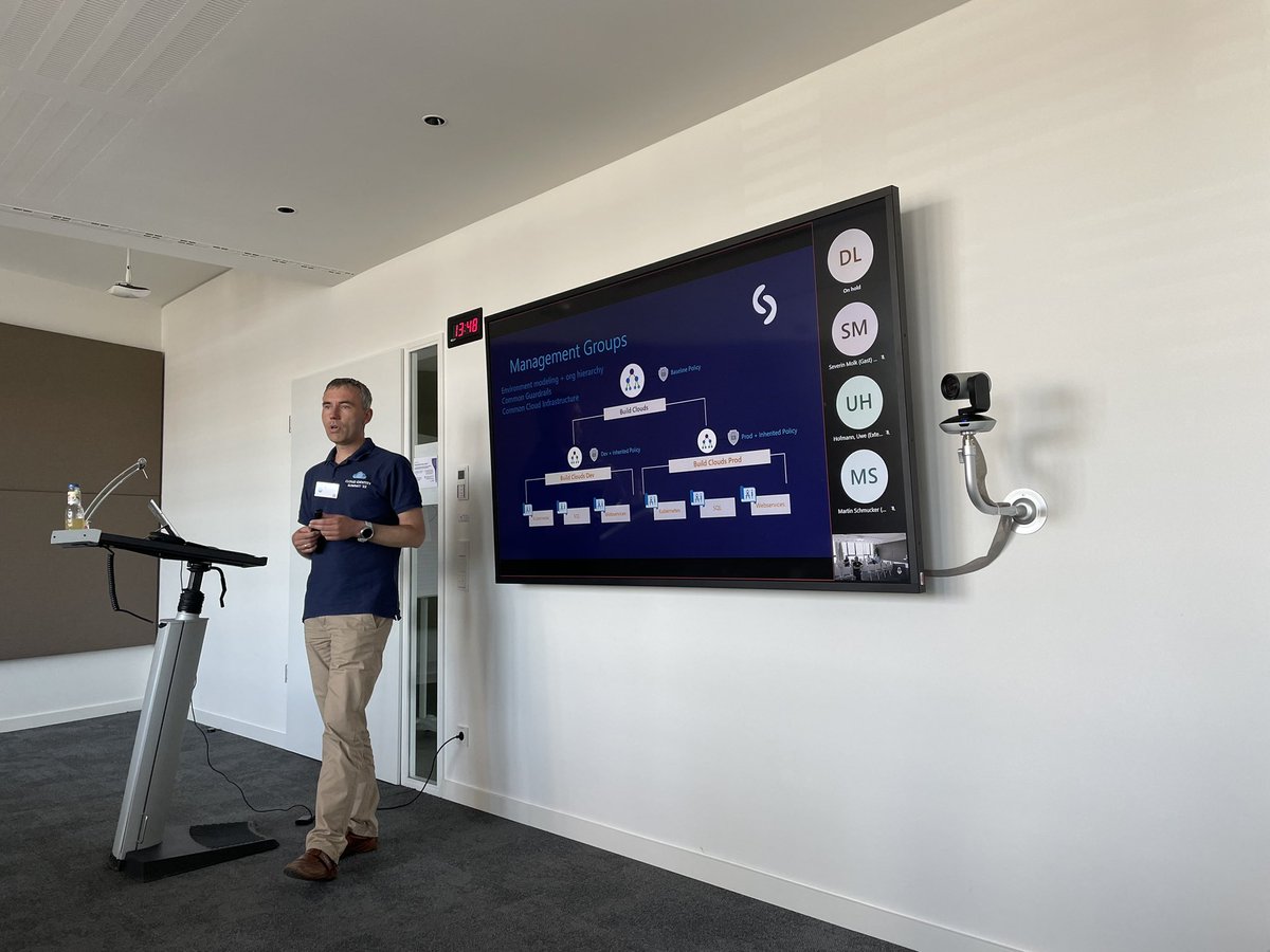 Thomas_Live's tweet image. Next session at #GSCC:
@GregorReimling talks about #Azure Security and Compliance with #AzurePolicy. Starting with strong foundation by designing Management Groups up to policies at scale. Great insights from the field! @compliancefam