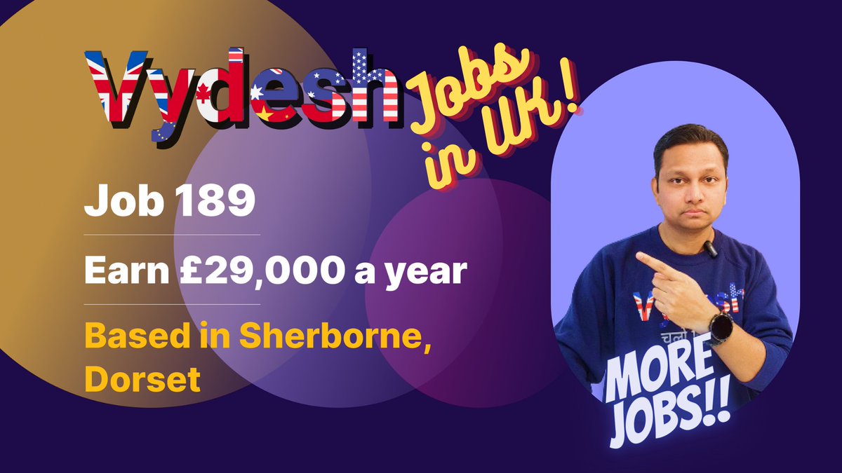 Job 189 | Earn £29,000 a year | Based in Dorset | Visa Sponsorship available | youtu.be/uaelo7iTYl8 via @YouTube #jobsinuk #jobsearch2023 #jobsearch #jobsinukforindians #visasponsorship #souschef #chefinuk #chefjobinuk #chef2023 #chefjobsuk #chefuk