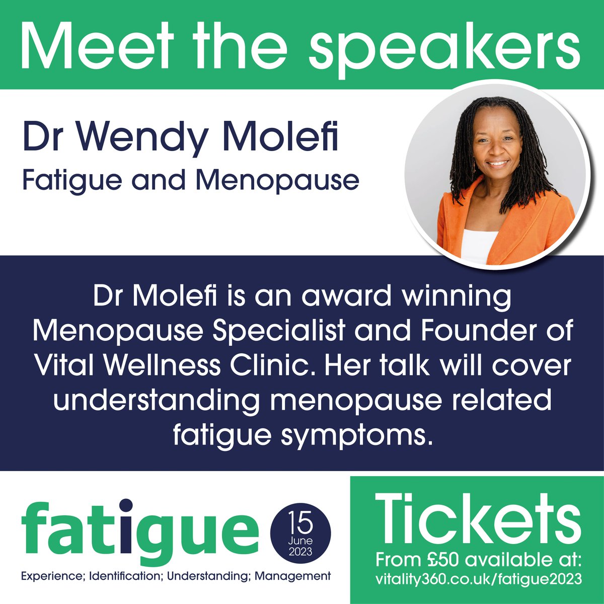 Nearly time for our online conference on all things #fatigue. Looking forward to hearing this speaker talk more about #menopause and fatigu#fatigueconferencev360#incomeprotection #mecfs #fibromyalgia #longcoivd #rehabilitation #returntowork #insuranc#postviralfatigue  #cancer