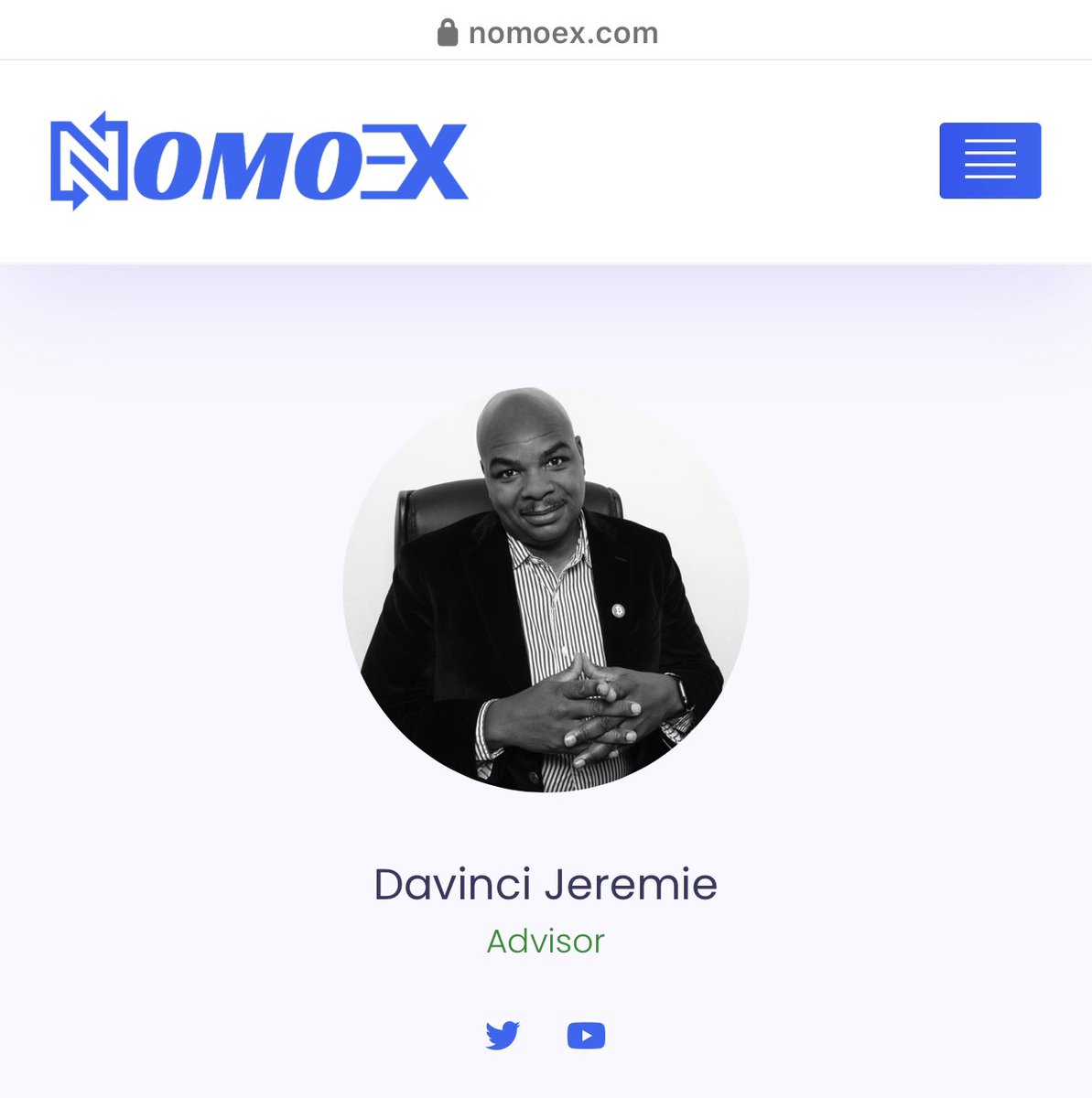 Hey! I am now an advisor for a new spot exchange, <a href="/nomoex_global/">NOMOEX Global</a>, that will launch 🚀 soon!