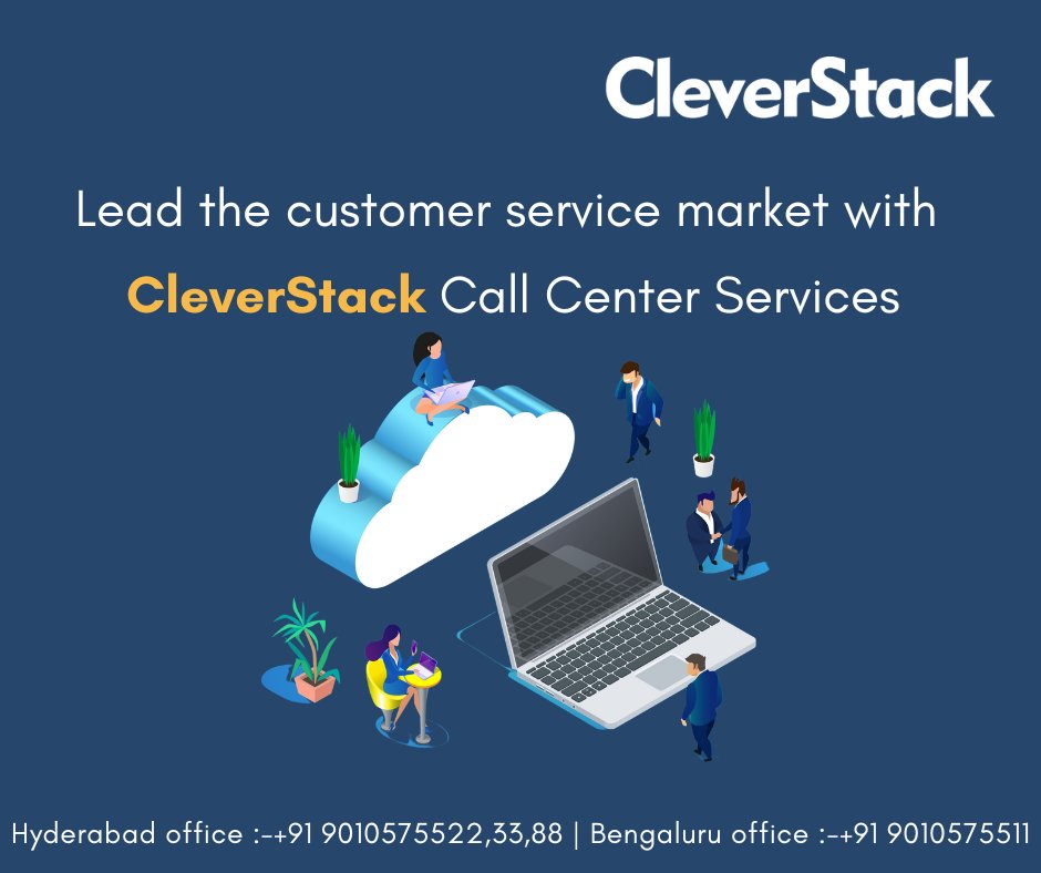 clever_stack's tweet image. Lead the customer service market with 
CleverStack Call Center Services
cleverstack.in
Hyderabad office :-+91 9010575522,33,88 | Bengaluru office :-+91 9010575511
#cleverstack #technodreams #BestCloudTelephonyServiceProviderinIndia #cloudtelephonyservice #cloudcallcenter