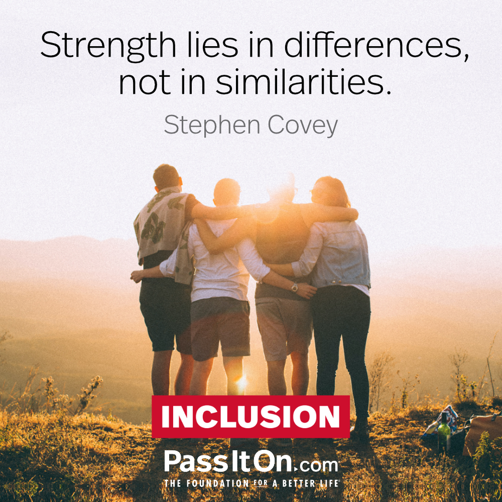 #inclusion #passiton
.
.
.
#include #unity #strength #differences #similarities #everyone #learn #teach #share #inspiration #motivation #inspirationalquotes #values #valuesmatter #instadailyquotes #instadaily #instaquotesdaily #instaquotes #instagood