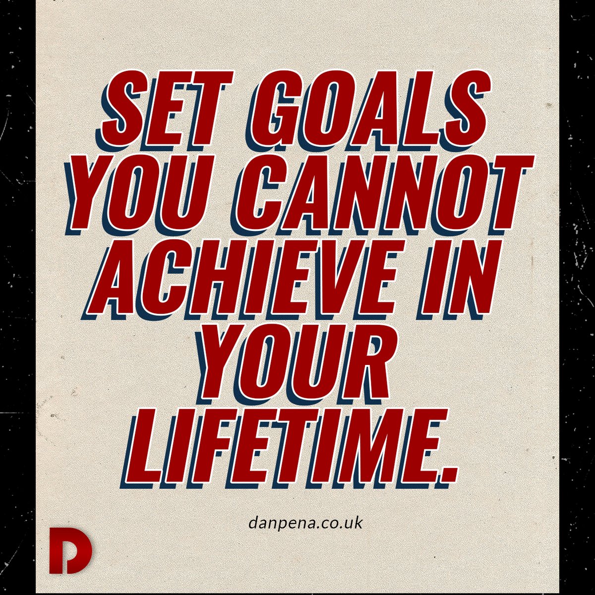 danspena's tweet photo. Set goals you cannot achieve in your lifetime. #penaism #danpena #qla https://t.co/BMnfJfaC39