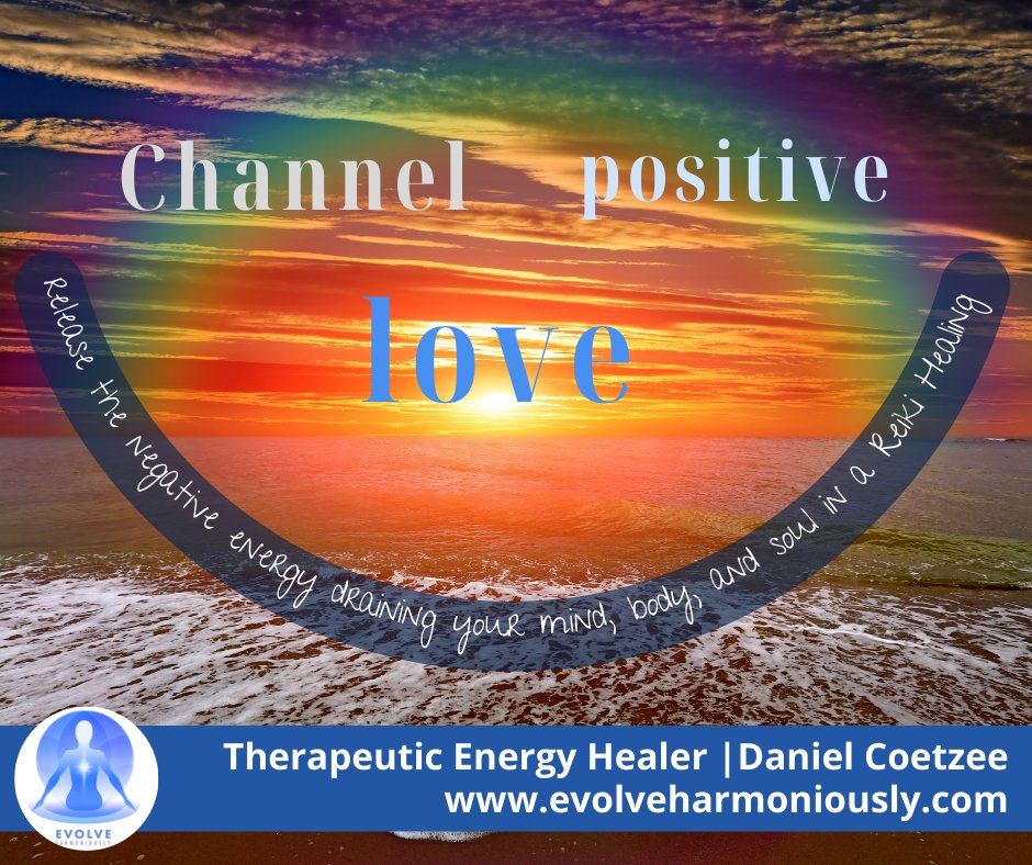 #inspiration
'Channel positive love!'

Release the #negativeenergy draining your mind, body, & soul in a Reiki Healing session with Reiki master - Daniel Coetzee.

+27 72 718 8970  
#trappedemotions #release #recharging #connects #refresh #channel #positivevibes #love #pride