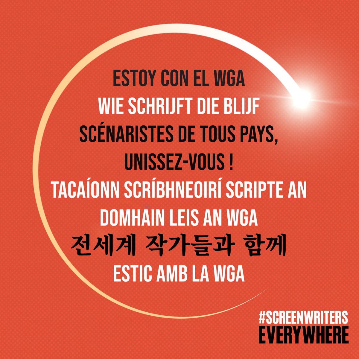 Screenwriters Everywhere!
International Day of Solidarity! 🪧✊🏻