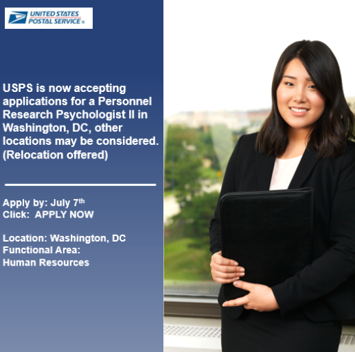 USPS is now accepting applications for a Personnel Research Psychologist II. For tips on where and how to apply: uspsblog.com/applying-for-a… 

#organizationaldevelopment #leadership #consulting #changemanagement #leadershipdevelopment #organizationalleadership #HR