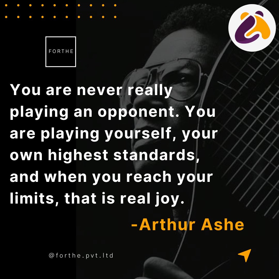 -Arthur Ashe 

#trending #insta #meme #fashionblogger #viral #photoshoot #explorepage #india #likes #new #bhfyp #dance #tiktok #trending #reels #youtube #funnymemes #onlineshopping #trend #comment #comedy #arthurashe #tennislove #tennis #tennisplayer