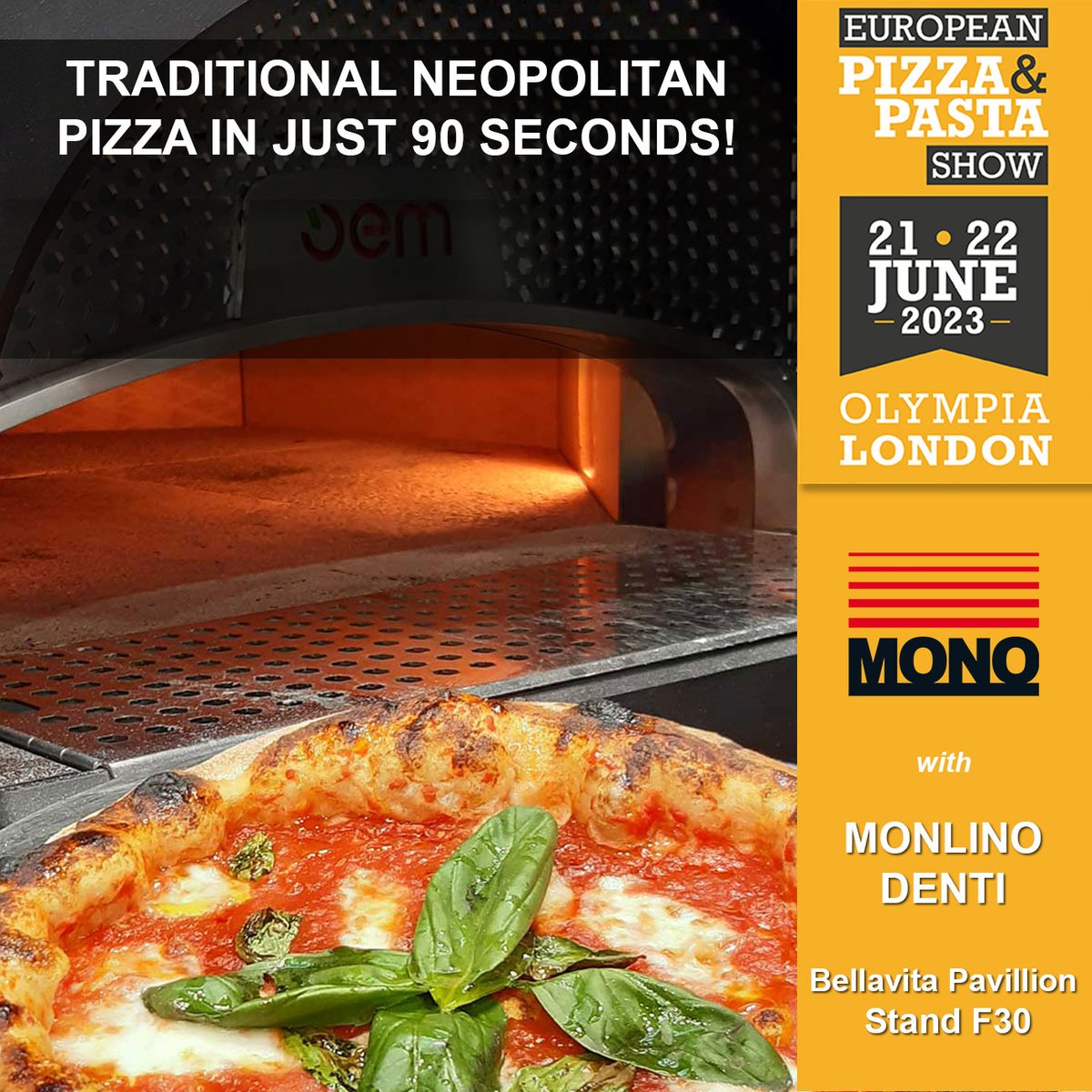 monoequipment's tweet image. MONO will showcase OEM&apos;s Dome Pizza Oven &amp;amp; Esmach&apos;s SPI30 Spiral Mixer on Molino Denti stand at European Pizza &amp;amp; Pasta Show next week - Bellavista Pavillion Stand F30! To see the Dome bit.ly/42E2tmX #pizzapastashow #EPPS2023 #MolinoDenti #OEM #Esmach #MONOEquipment