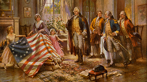 librarycongress's tweet photo. Today in History: the Continental Congress approves the design for a U.S. national flag, 1777 https://t.co/YdAVQF7gQQ https://t.co/XQnZBcYOHL
