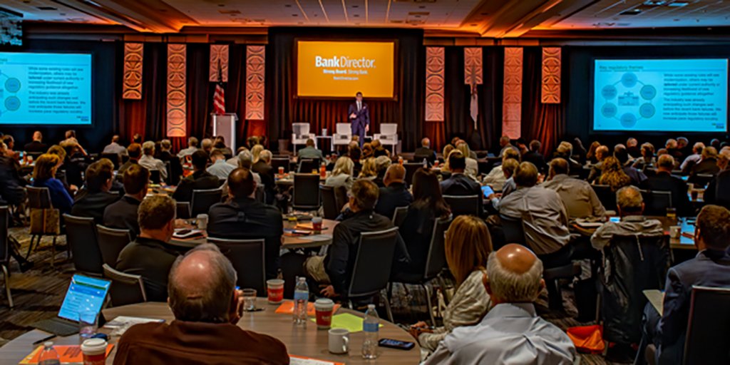 BankDirector's tweet photo. Third-party #riskmanagement will be a future area of focus for bank regulators, according to panelists speaking at #BDAudit23 on June 13. https://t.co/9C7yNzgkGV @khaslett https://t.co/o2h0SFtQgc