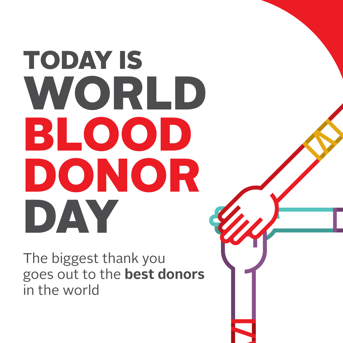 The biggest #ThankYou goes out to the best donors in the world ❤️ 🌍  

Without our donors and supporters alike, we wouldn’t be able to serve patients in need in Canada. You truly do make all the difference. 

#CanadianBloodServices #WBDD