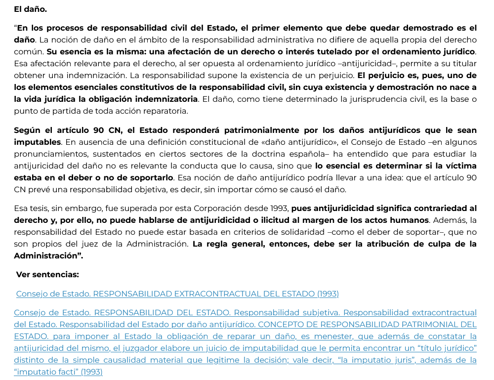 contrataenlinea's tweet photo. 📄DAÑO ANTIJURÍDICO. Art. 90 CN. Para imponer al Estado la obligación de REPARAR un DAÑO debe existir “la imputatio juris”, además de la “imputatio facti” https://t.co/kZQqFncdU4 

⏩Línea jurisprudencial desde 1993 1. https://t.co/Xk5fV46Ezr 2. https://t.co/5CZDOtMApq https://t.co/Lwd1kfiTLV