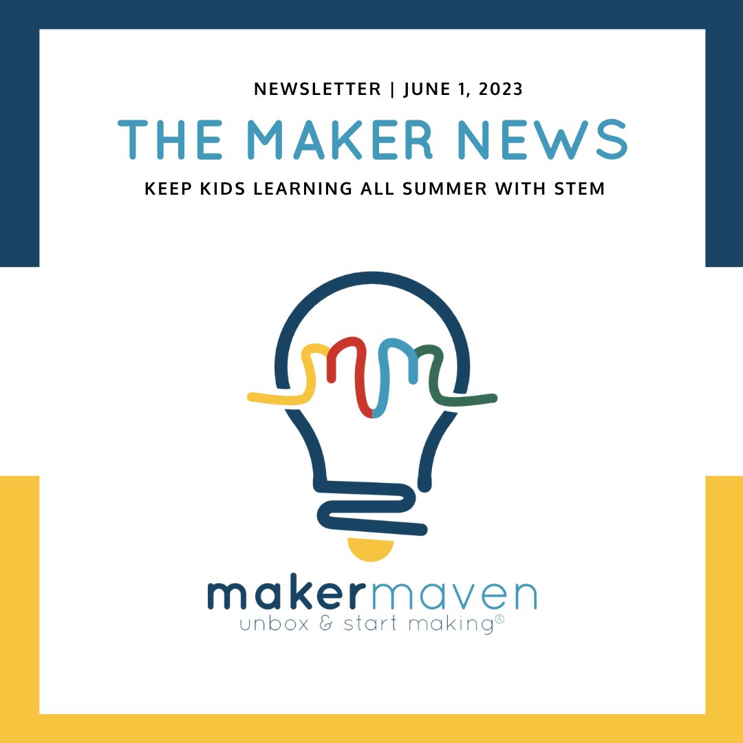New issue of The Maker News from @maker_maven is here! 🎉 This month, they bring you STEM ideas that will keep kids learning over the summer break. Plus, they share a way you can celebrate Great Outdoors Month: ow.ly/q1nf50Jomvb #PaLibChat #TLChat #STEMinPA