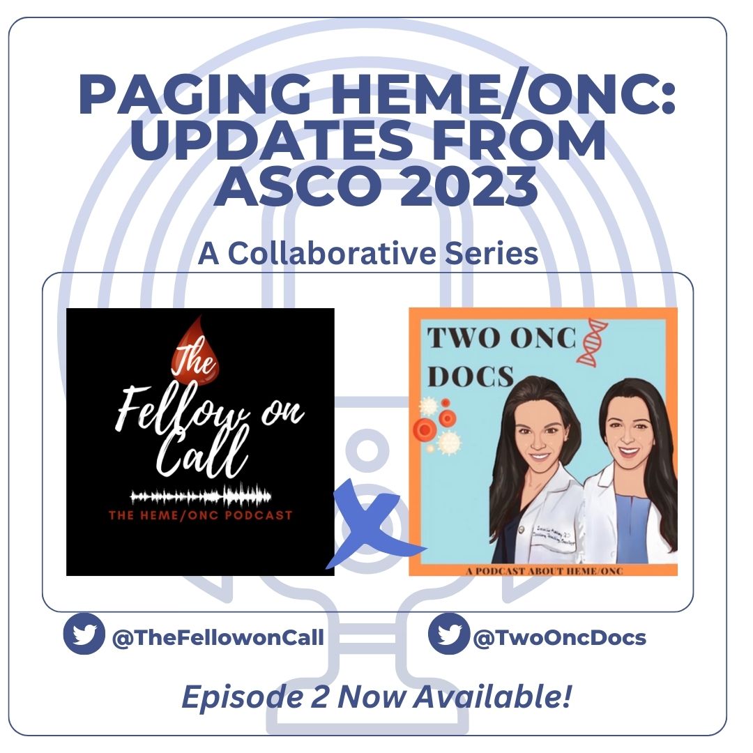 Ep. 2 of our collab with our friends @TwoOncDocs is now available! This time, we talk about the SWOG 1826 plenary from #ASCO23, define p-values, trial medians, the pros/cons of the trial & how this informs our mgmt of Hodgkin's lymphoma! Check it out here: podcasts.apple.com/us/podcast/the…