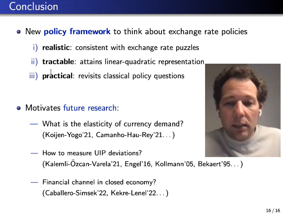 Excellent VIMM #seminar and discussions yesterday with @itskhoki (@UCLA) that presented his paper 'Optimal exchange rate #policy' @vimacro_org 

Thank you Oleg!

Paper & Video: vimacro.org/oleg-itskhoki-…

#EconTwitter #Research #Economics #Forex #MonetaryPolicy #AcademicTwitter