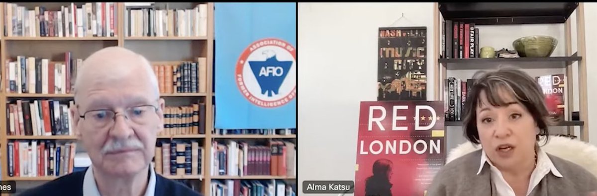 almakatsu's tweet photo. I speak to @AFIO about writing spy fiction after my intel career https://t.co/h2z27HJWEm #spythriller #RedLondon https://t.co/q3OuMfmUuN
