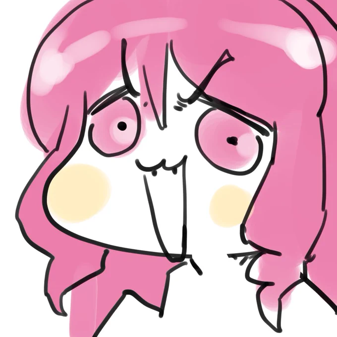 2023-06-14 DMで嫌がらせ目的のりつねぇ描いた。