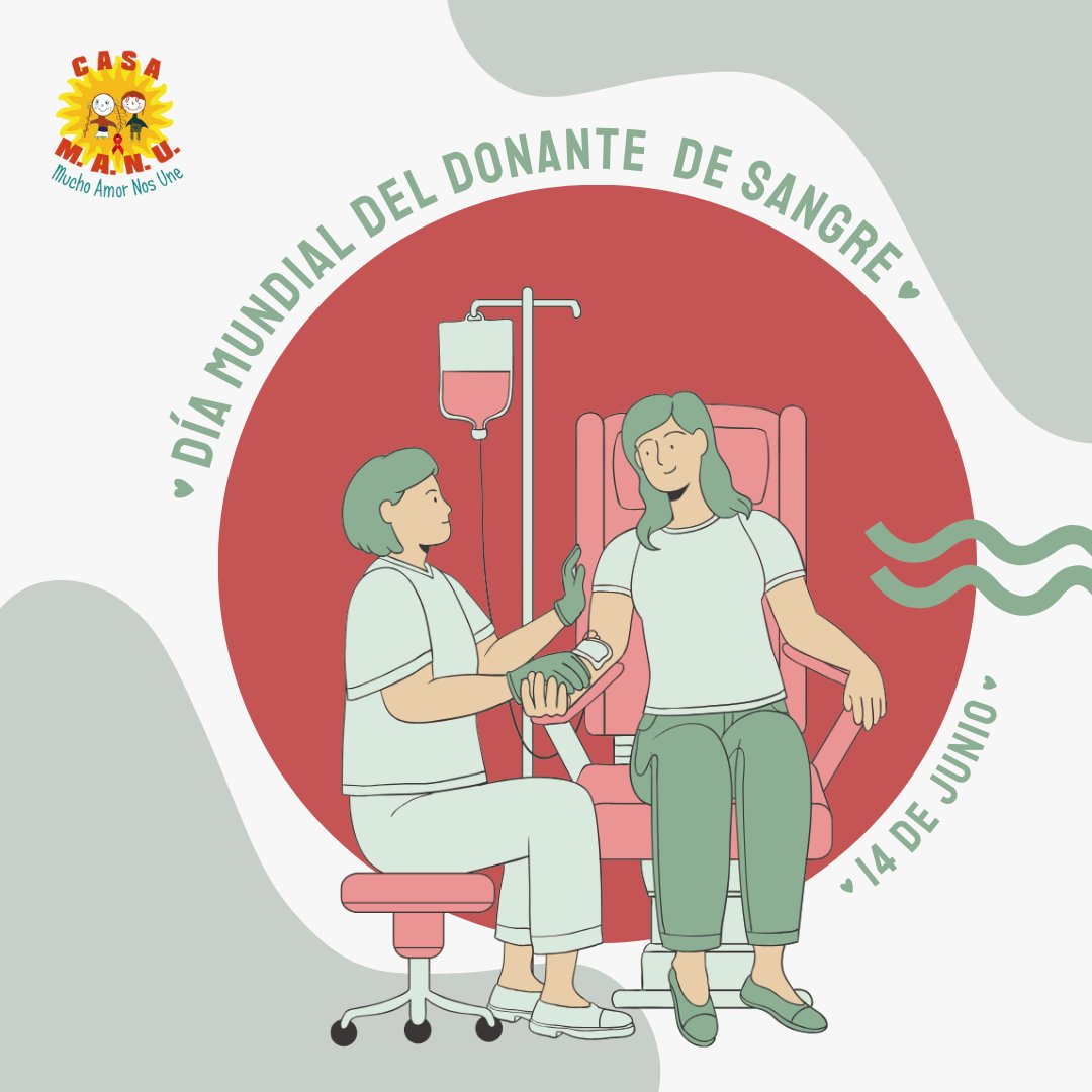 ¿Sabías que donar sangre salva vidas y que podés hacerlo solo en 15 minutos? 

Quince minutos para vos, ¡pueden significar la vida para alguien más!

En el #DiaMundialDelDonanteDeSangre, te invitamos a que te sumes a ser parte de esta comunidad solidaria y altruista. 

#CasaMANU