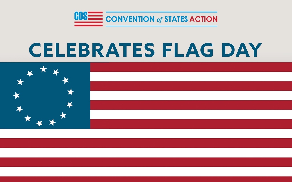 The Convention of States proudly commits to the principles of the U.S. Constitution and the values symbolized by the flag. Join us in safeguarding our liberties, and promoting limited government, and fiscal responsibility. ow.ly/TS5O50O1IvR #FlagDay #ConventionOfStates