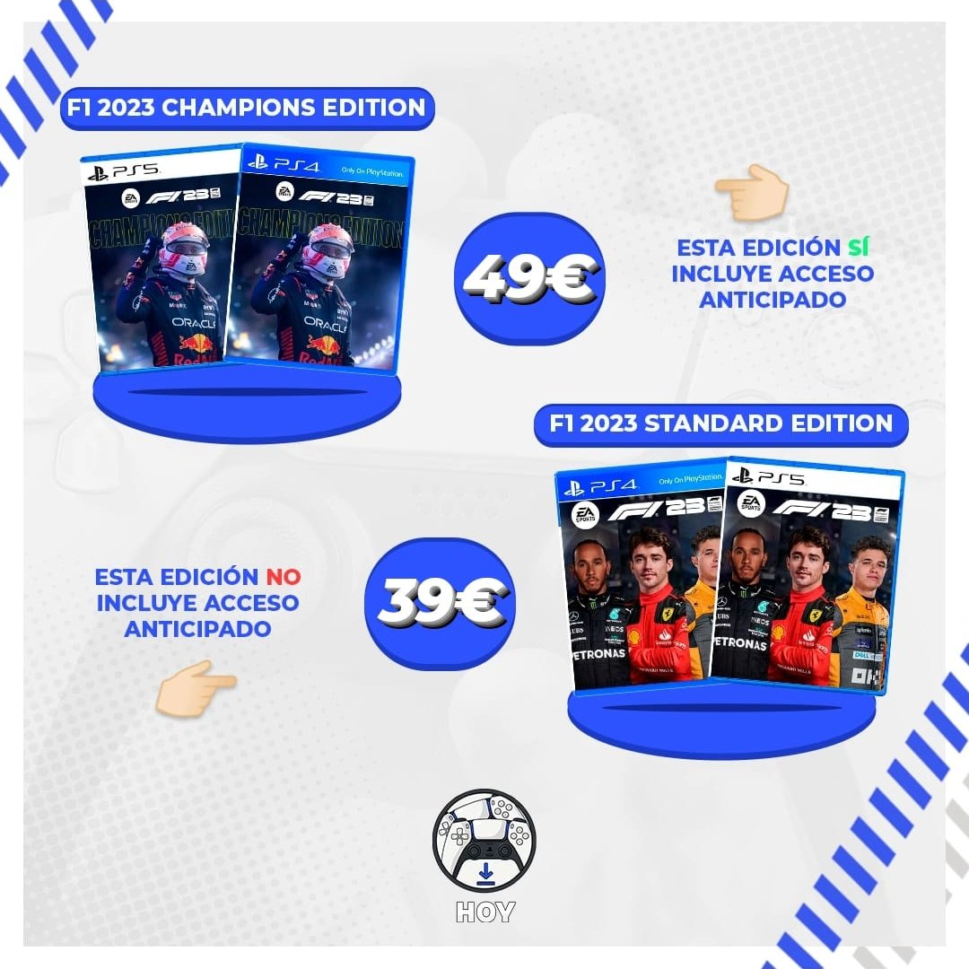 Elige tu Videojuego y lo tienes ¡HOY! on X: ¡¡ATENCIÓN!! 🚨🚨🚨 Hemos  conseguido más unidades de F1 2023 al mejor precio 🎉 Juego completo🎮 PS4  o PS5 En Castellano 🇪🇸 Oficial y