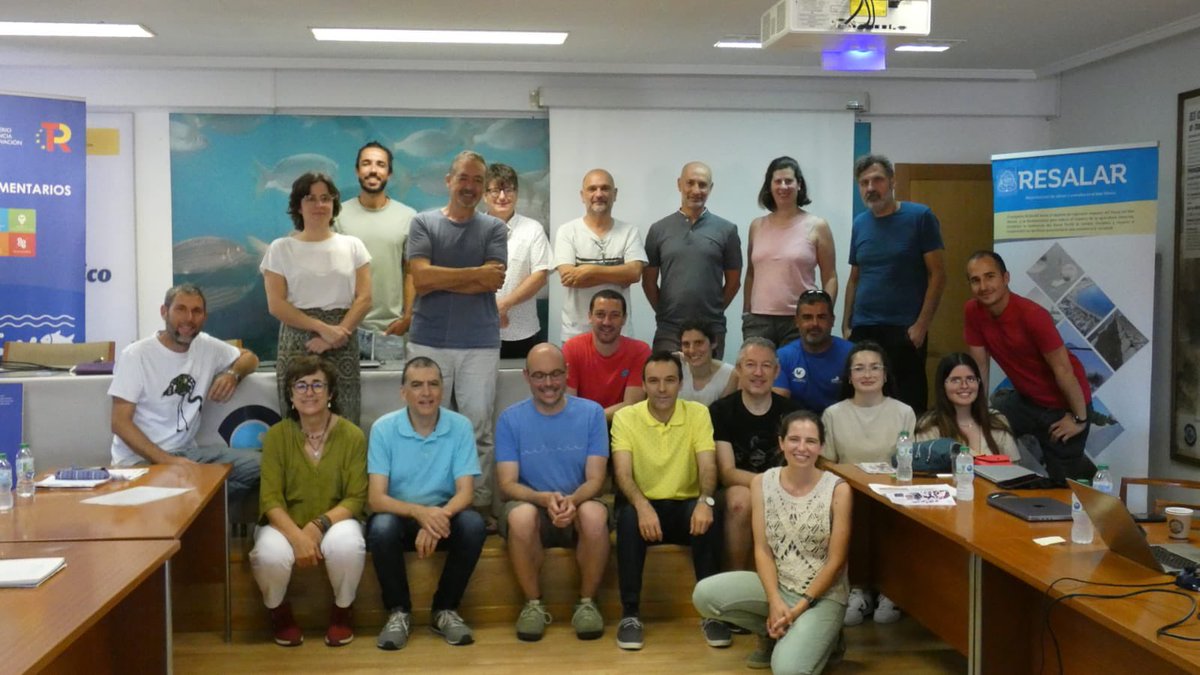 FundacionAnse's tweet photo. Taller técnico sobre restauración de hábitats de ostras en el litoral español. Encuentro RESALAR &amp; ThinkinAzul. 
#ProyectosPRTR
#NextGenerationEU #PlanDeRecuperación #RESALAR #ThinkInAzul @FBiodiversidad 
@P_Recuperacion 
@asociacionanse @Oceanicas_IEO 
@WWFespana https://t.co/MZ7z6ULJb2