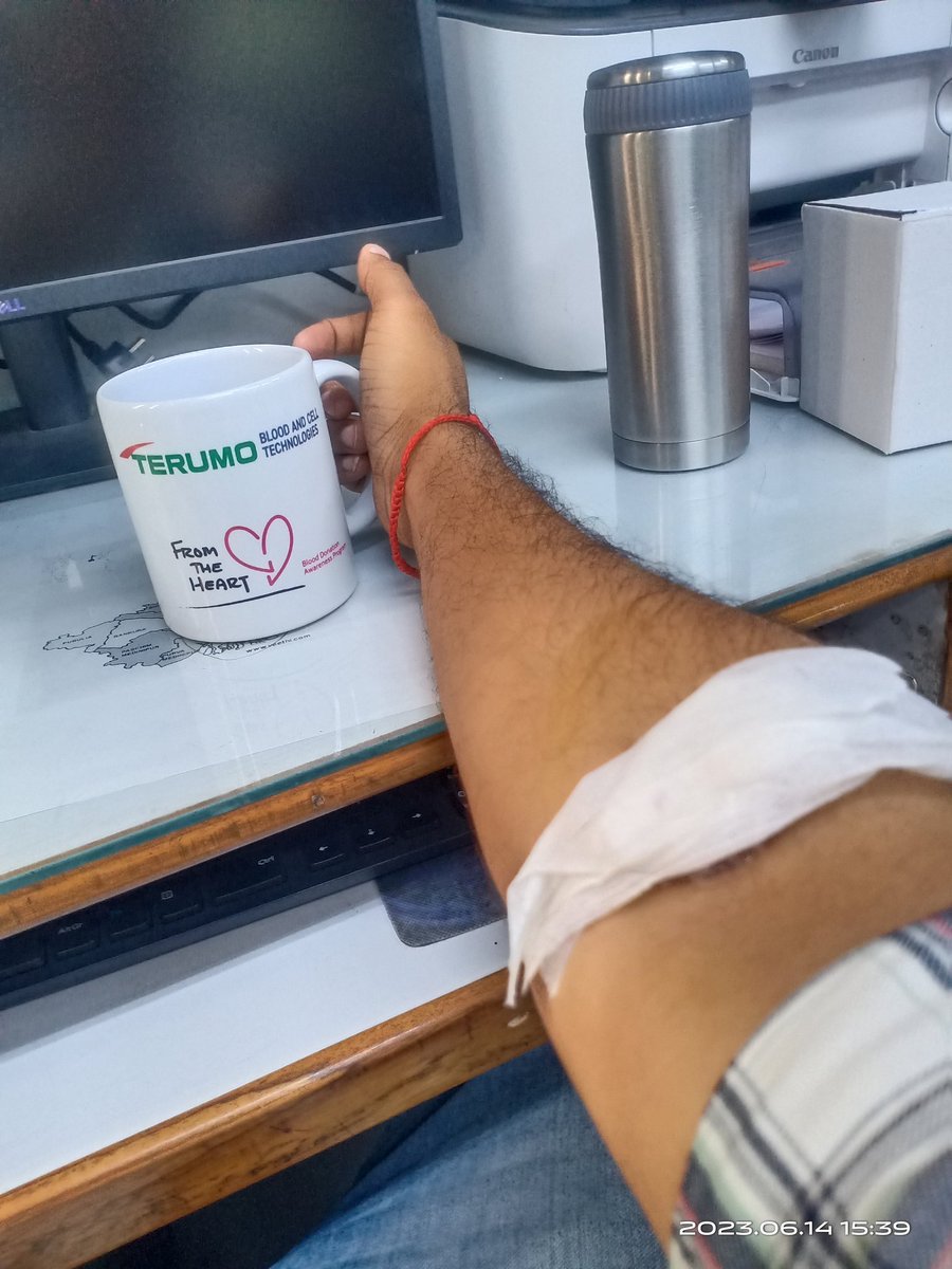 #JaiHind
2nd time blood donation feeling great at #ministryOfEducation in the joy of the birth of my son Bhavik  🇮🇳
 #donate #blood #save #life..❤️😘 #NationFirst #JaiHind #healthiswealth #inquilabZindabad #bharatmatakijai  
@DrHVoffice 
@SHIFUJIJAIHIND 
@DelhiPolice