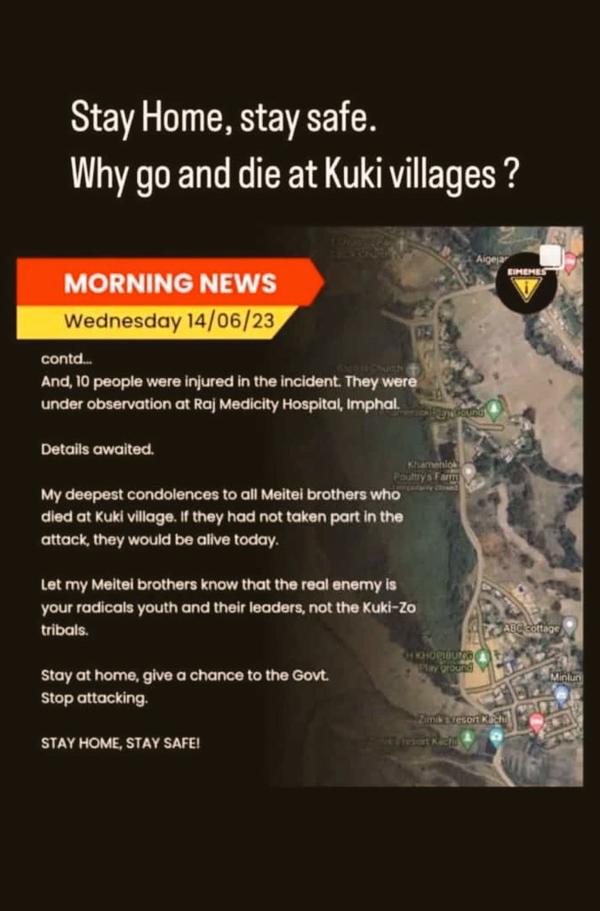 We don't force you to go there and loss your life,,
Just stay in your home , stay with your love one,,
You real enemies is your #CMBiren