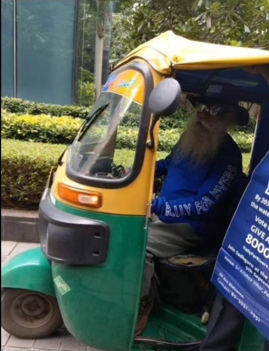 RJ_Anchita's tweet image. Where do you want @SadhguruJV to take you on this? #Sadhguru #autoride