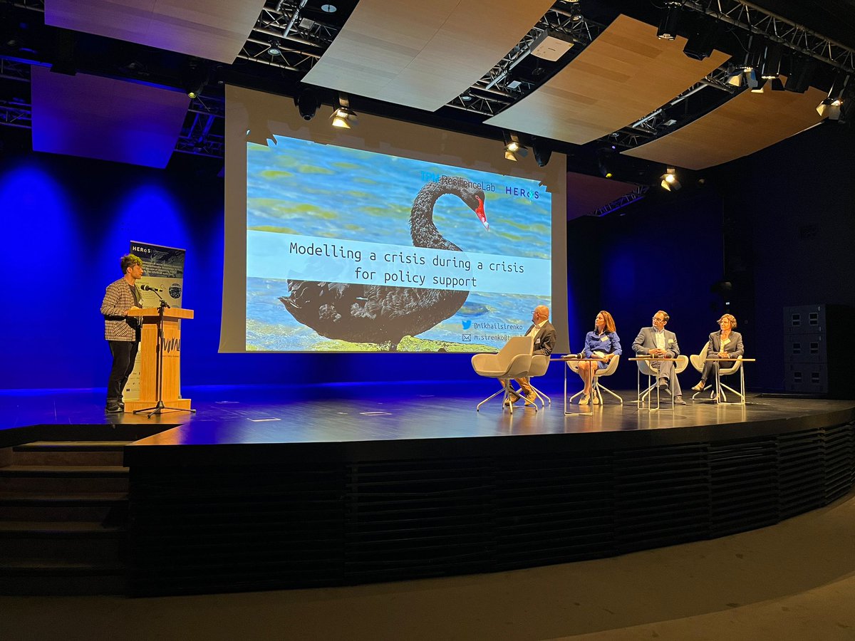 Wrapping up a 3 y journey <a href="/HERoS_EU/">HERoS</a> with a panel on using models in crisis response 🏁. Yes, we advanced, but the big ❓ remains: w whom/for whom we made them and who might be left out 😞.

At no point was the project a 🍰, but #THANKS to the people involved who made into a 🚀!